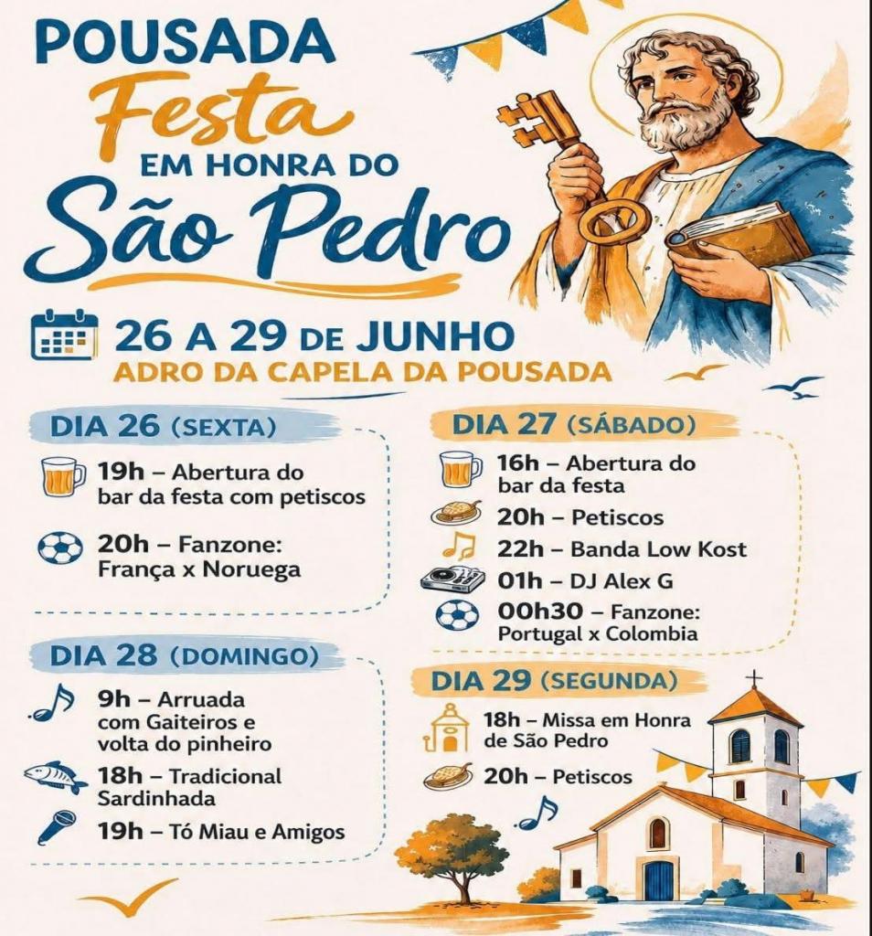 Festa S. Pedro Pousada 2026