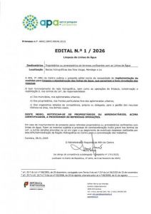 Edital N○1 / 2026 - Limpeza de Linhas de &Aacute;gua