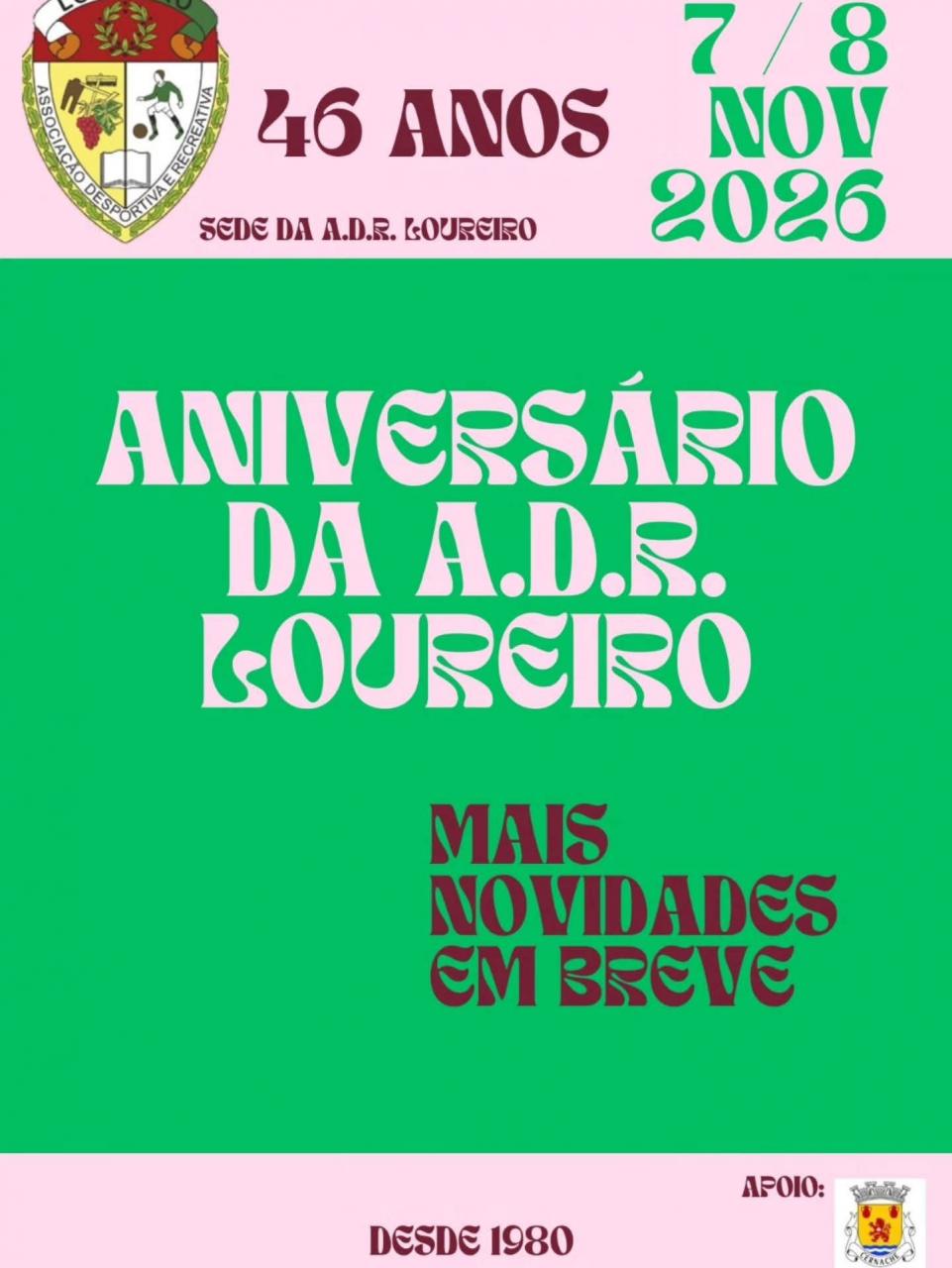 ANIVERS&Aacute;RIO ADR LOUREIRO 
